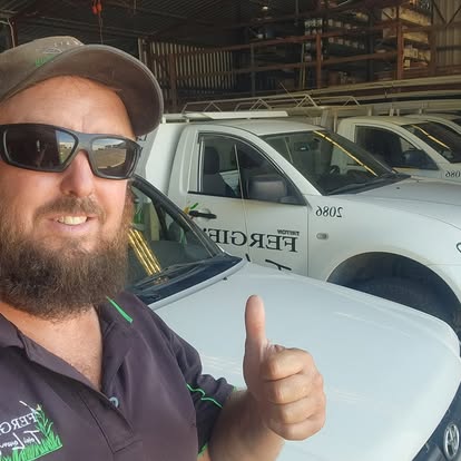 Ian Ferguson owner of Fergie's Total Lawn Care - Australind - Bunbury Western Australia Ian Ferguson owner of Fergie's Total Lawn Care - Australind - Bunbury Western Australia